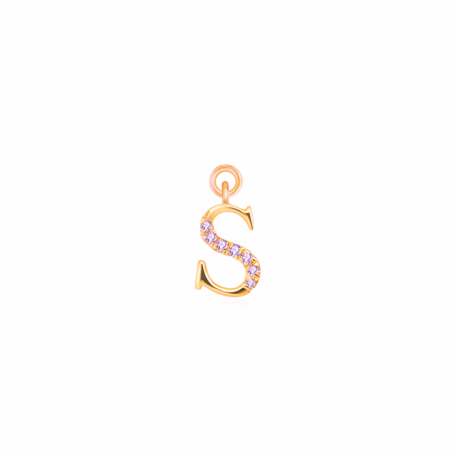 Iced Letter " S " Pendant