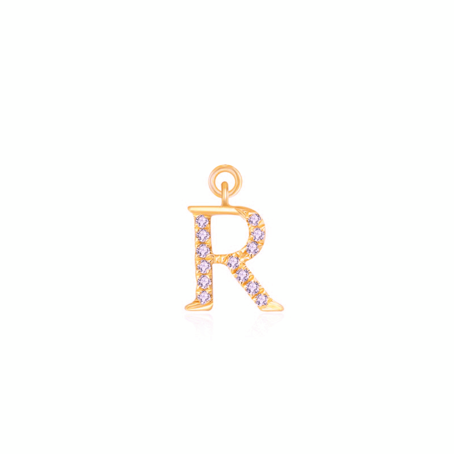 Iced Letter " R " Pendant