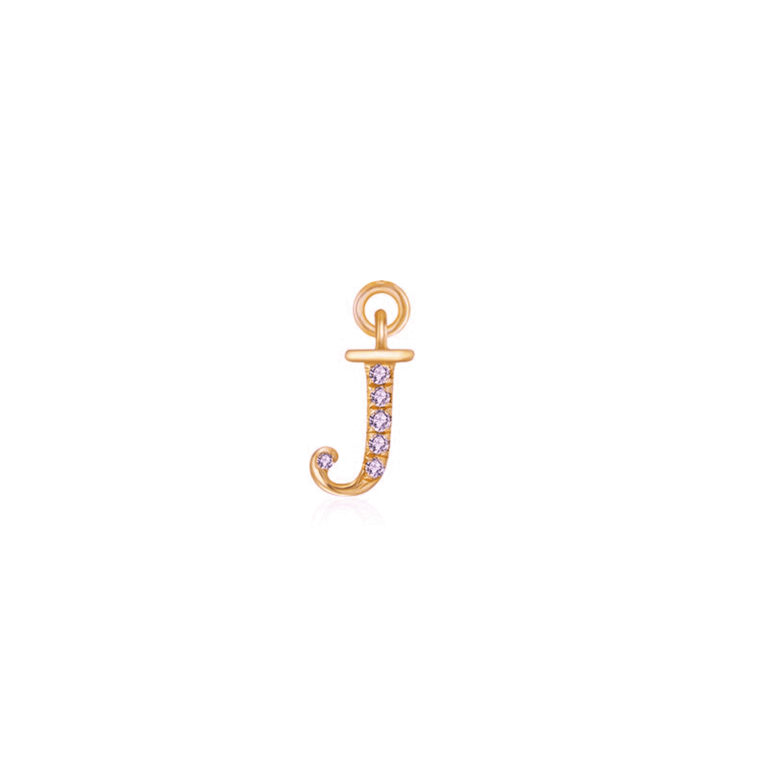 Iced Letter " J " Pendant