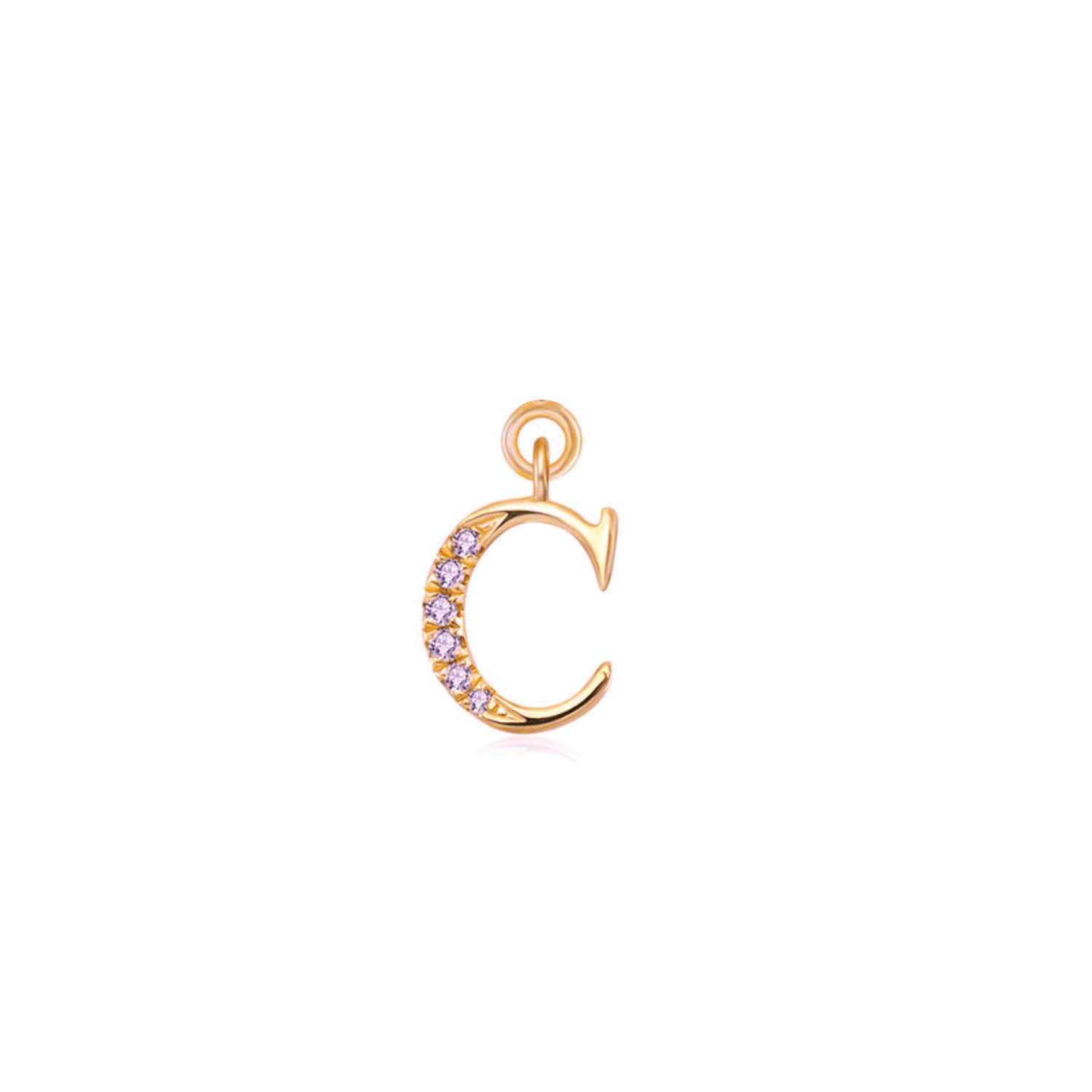 Iced Letter " C " Pendant