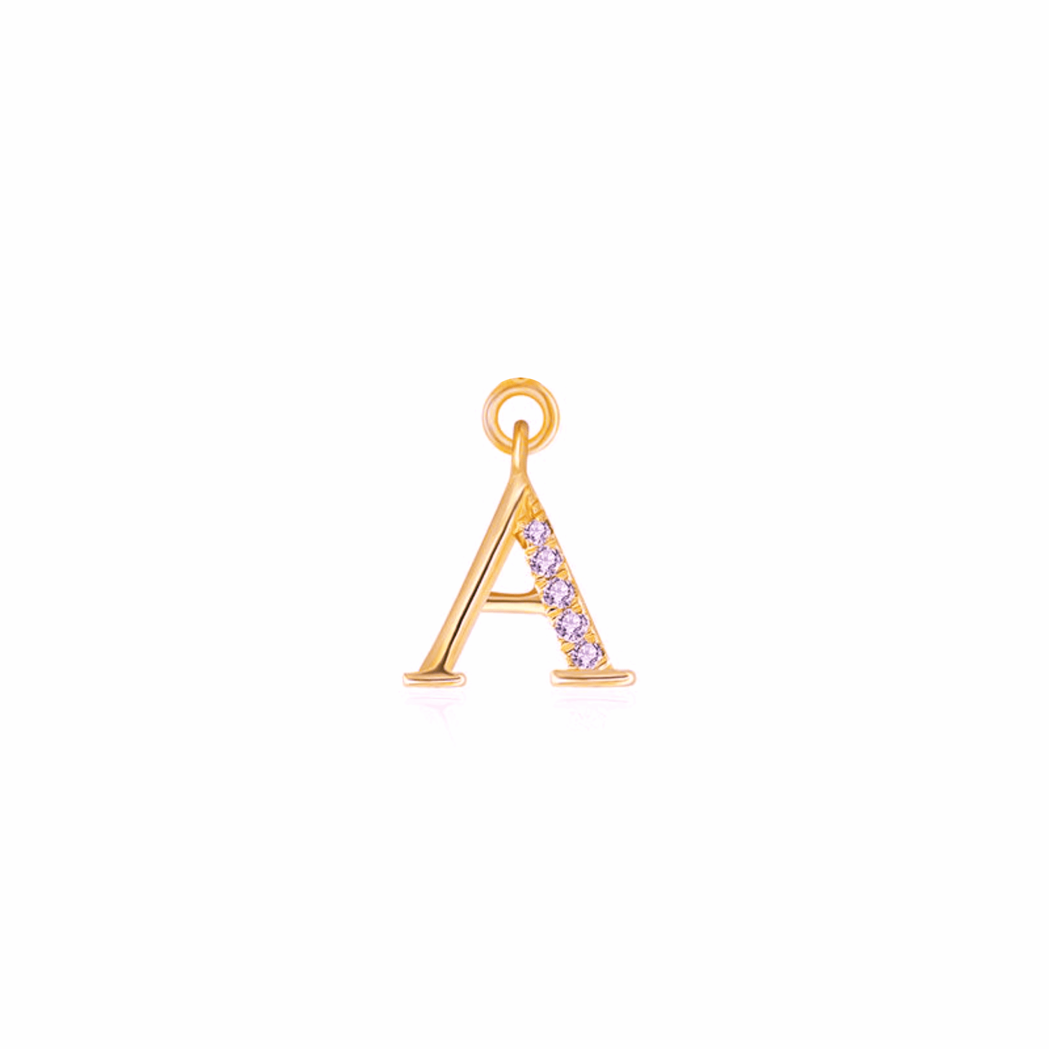 Iced Letter " A " Pendant