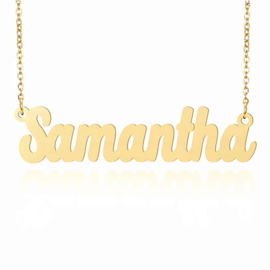 Prime & Pure 9K Yellow Gold Name Necklace Samantha