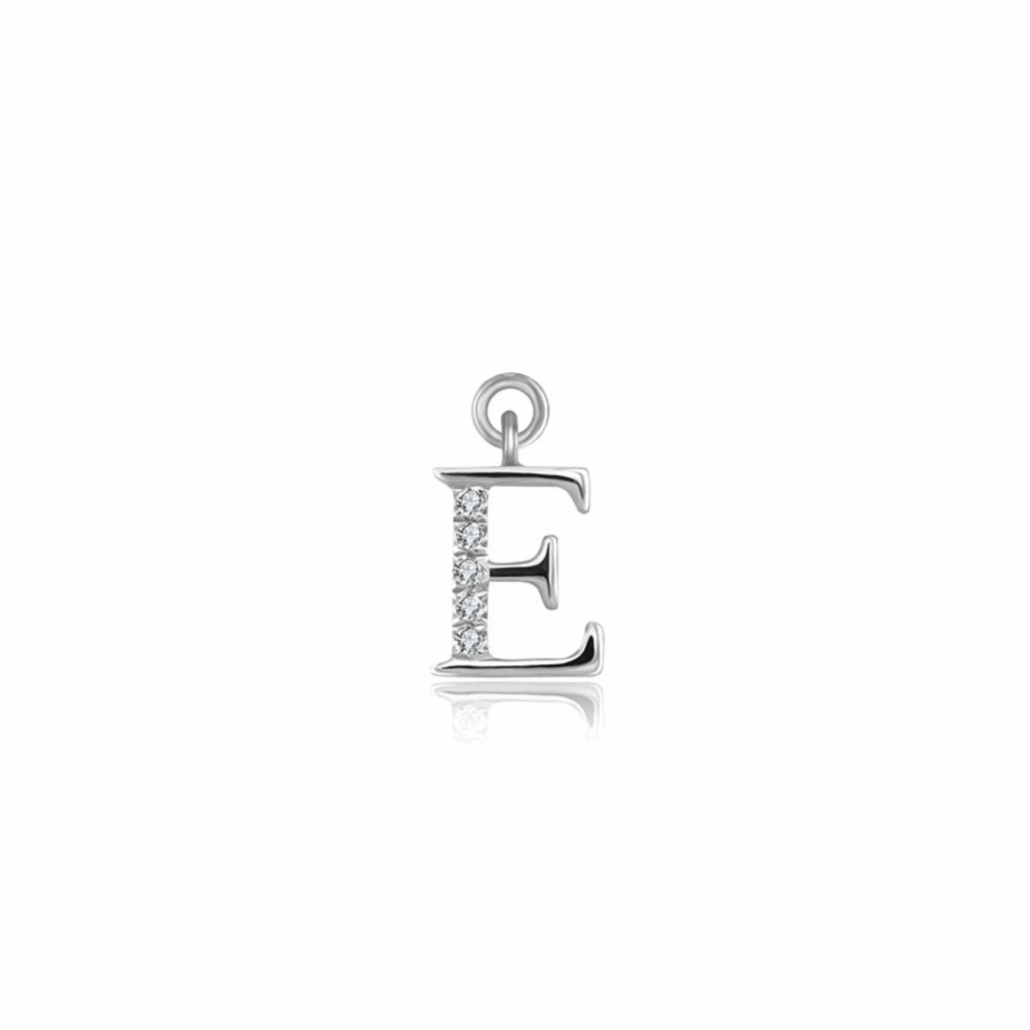 Iced Letter " E " Pendant