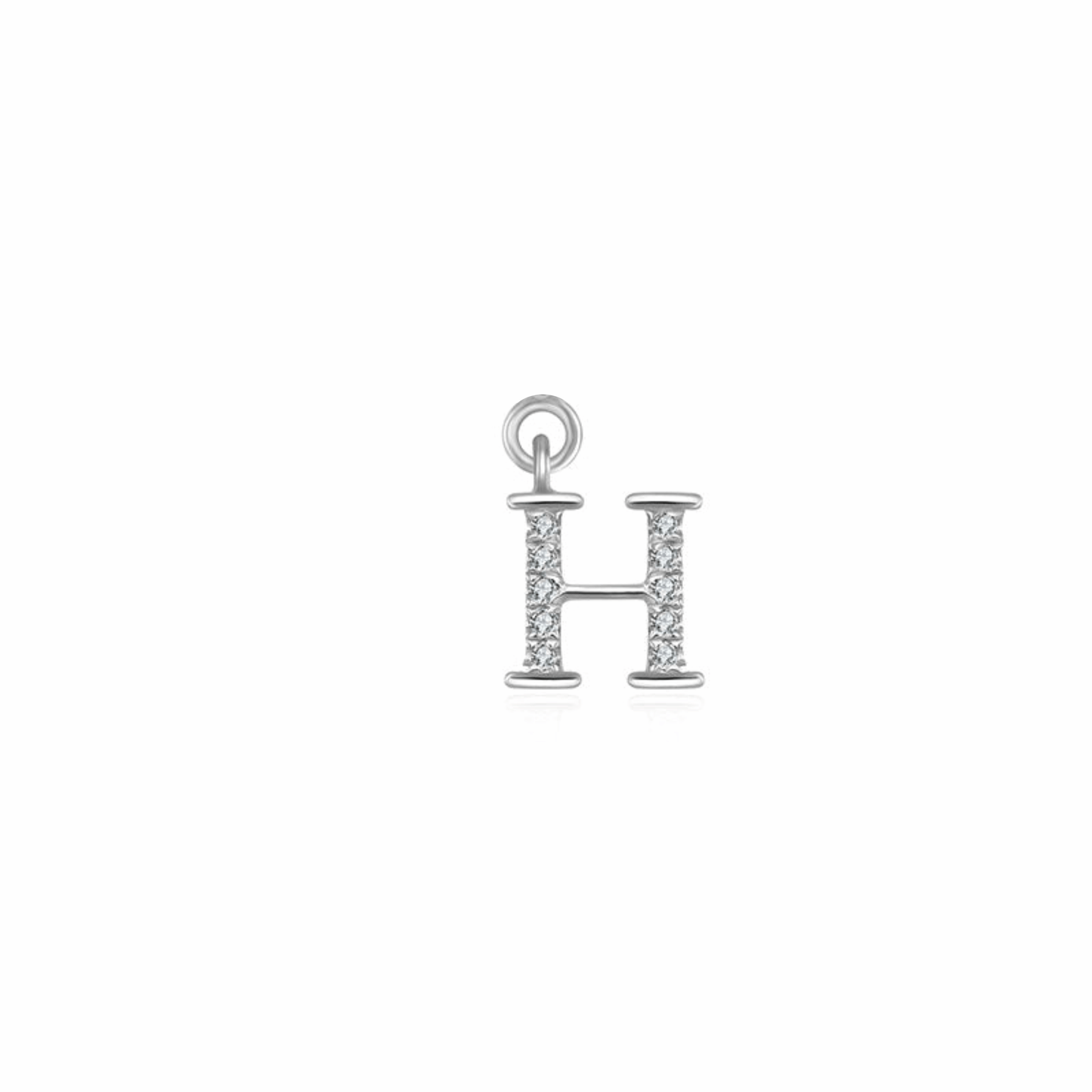 Iced Letter " H " Pendant