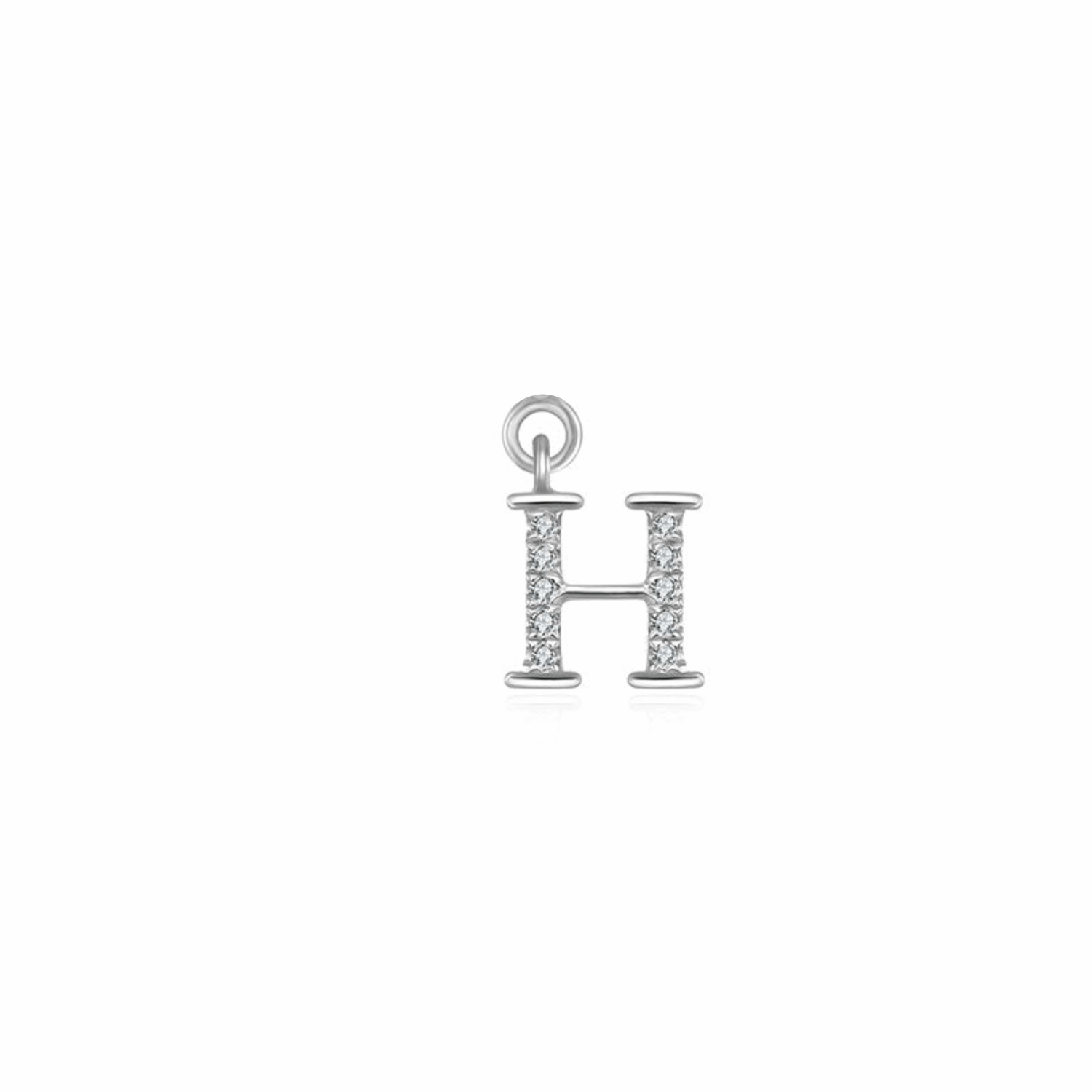 Iced Letter " H " Pendant