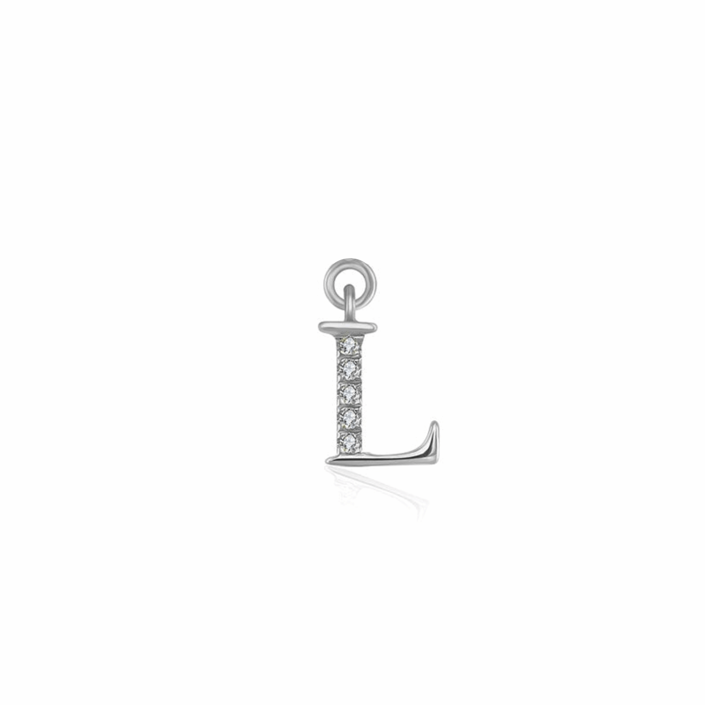 Iced Letter " L " Pendant