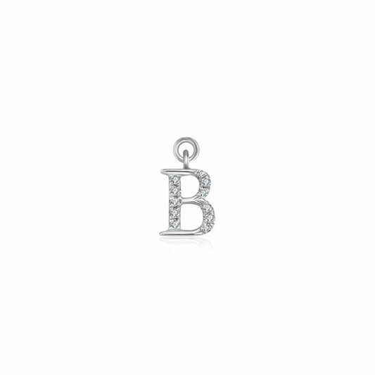 Iced Letter " B " Pendant