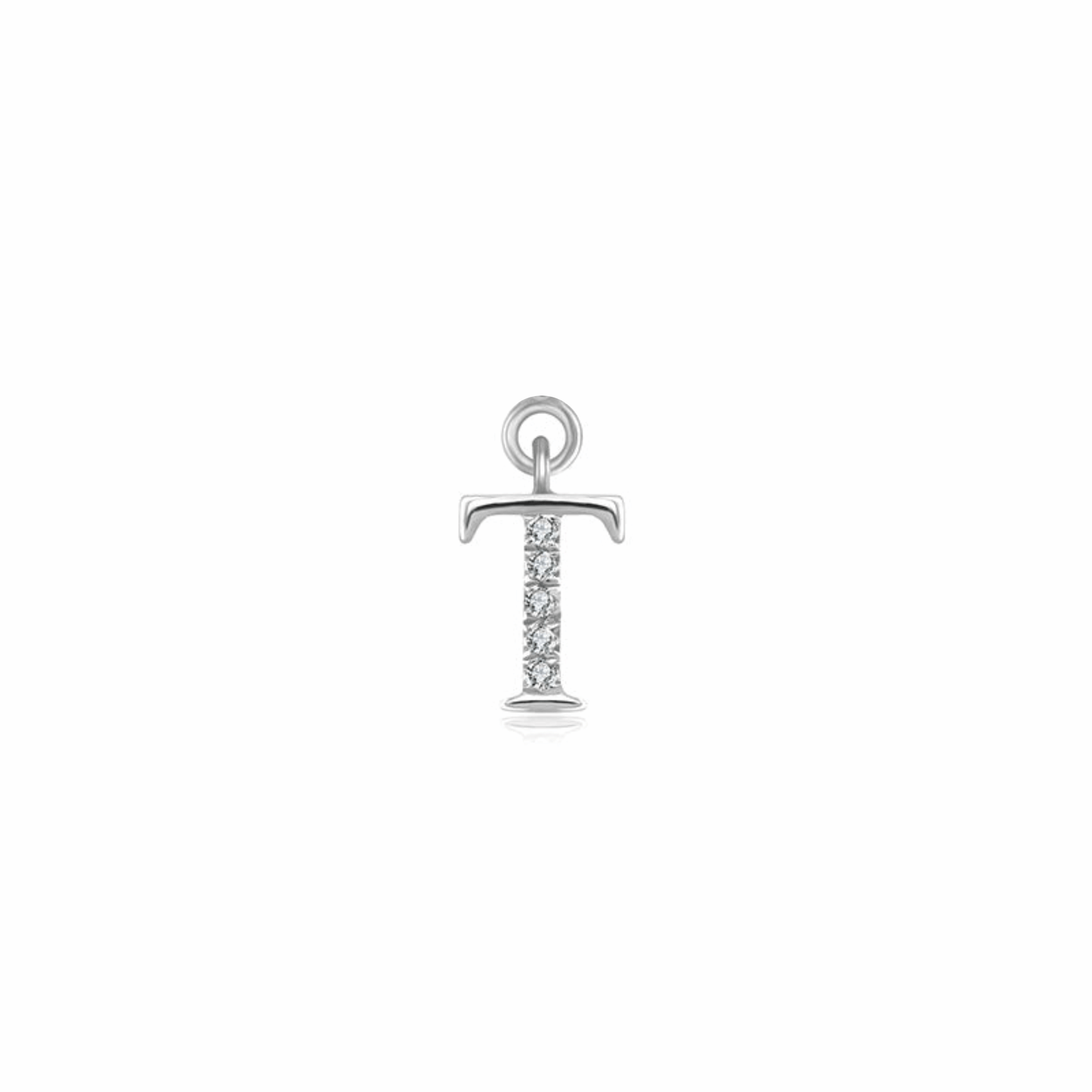 Iced Letter " T " Pendant