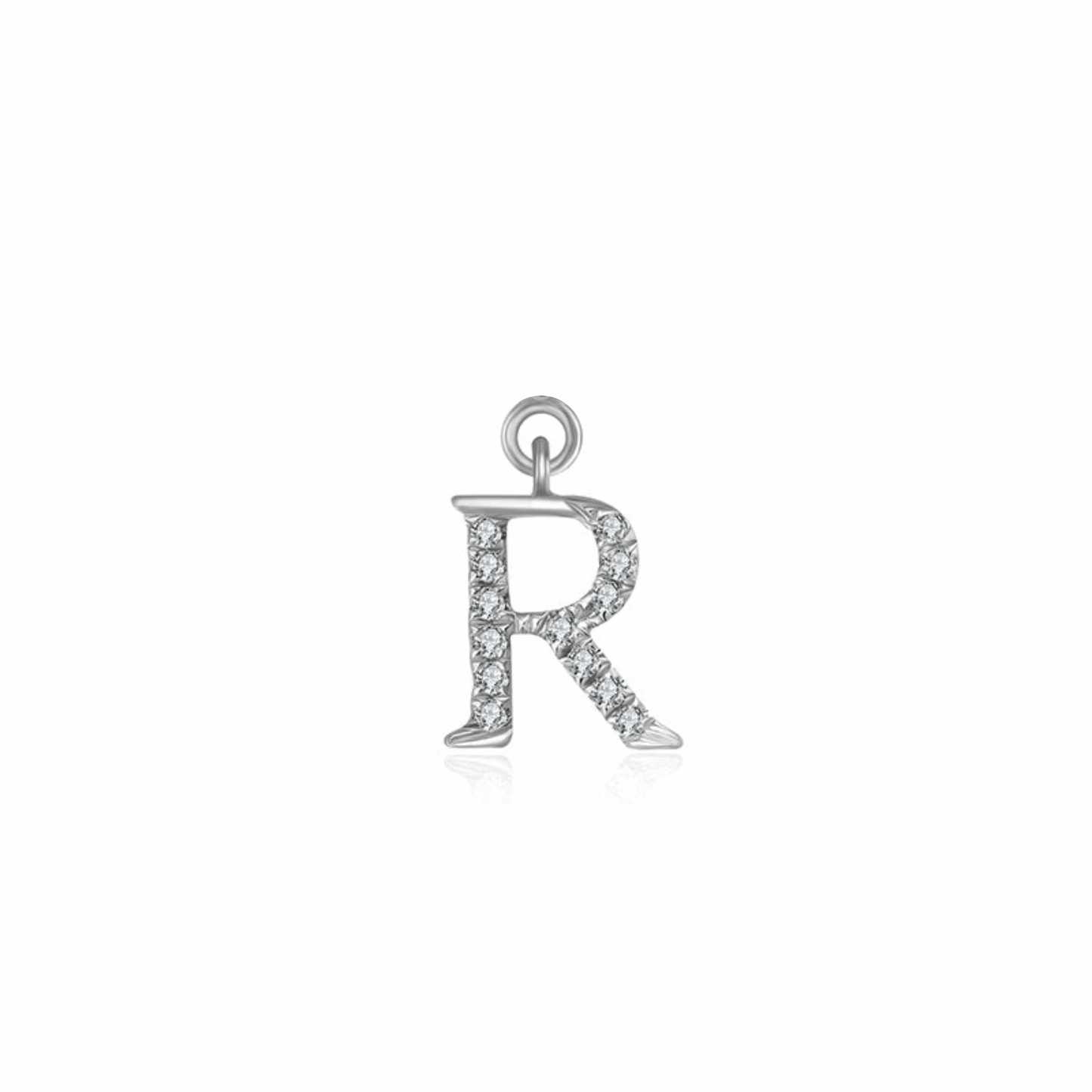 Iced Letter " R " Pendant