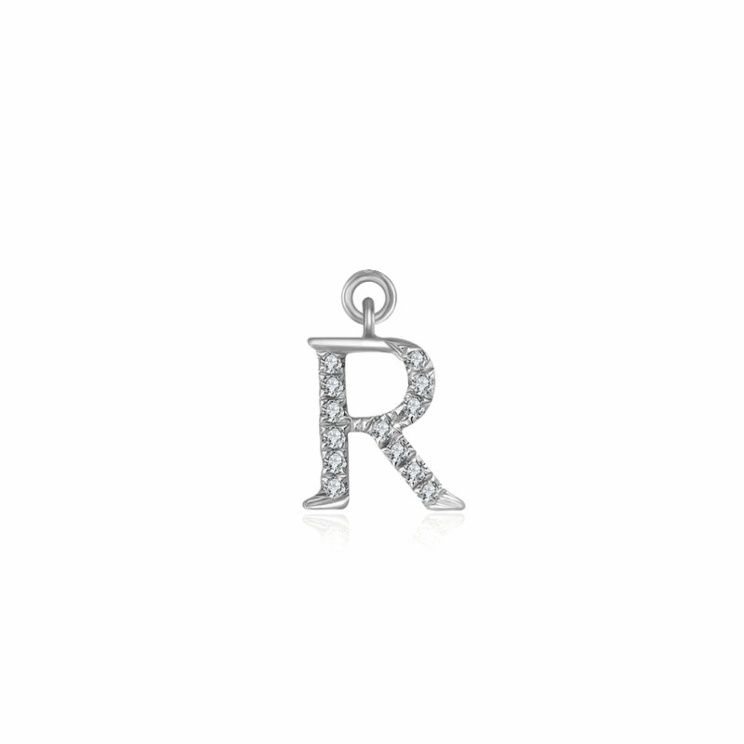 Iced Letter " R " Pendant