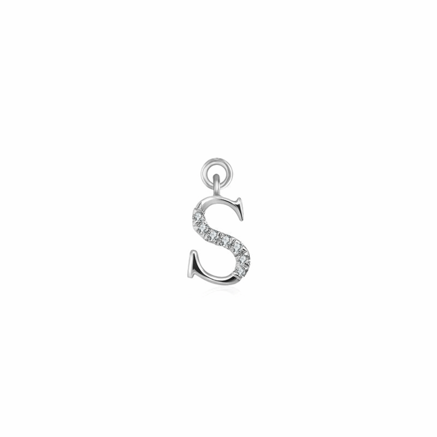 Iced Letter " S " Pendant
