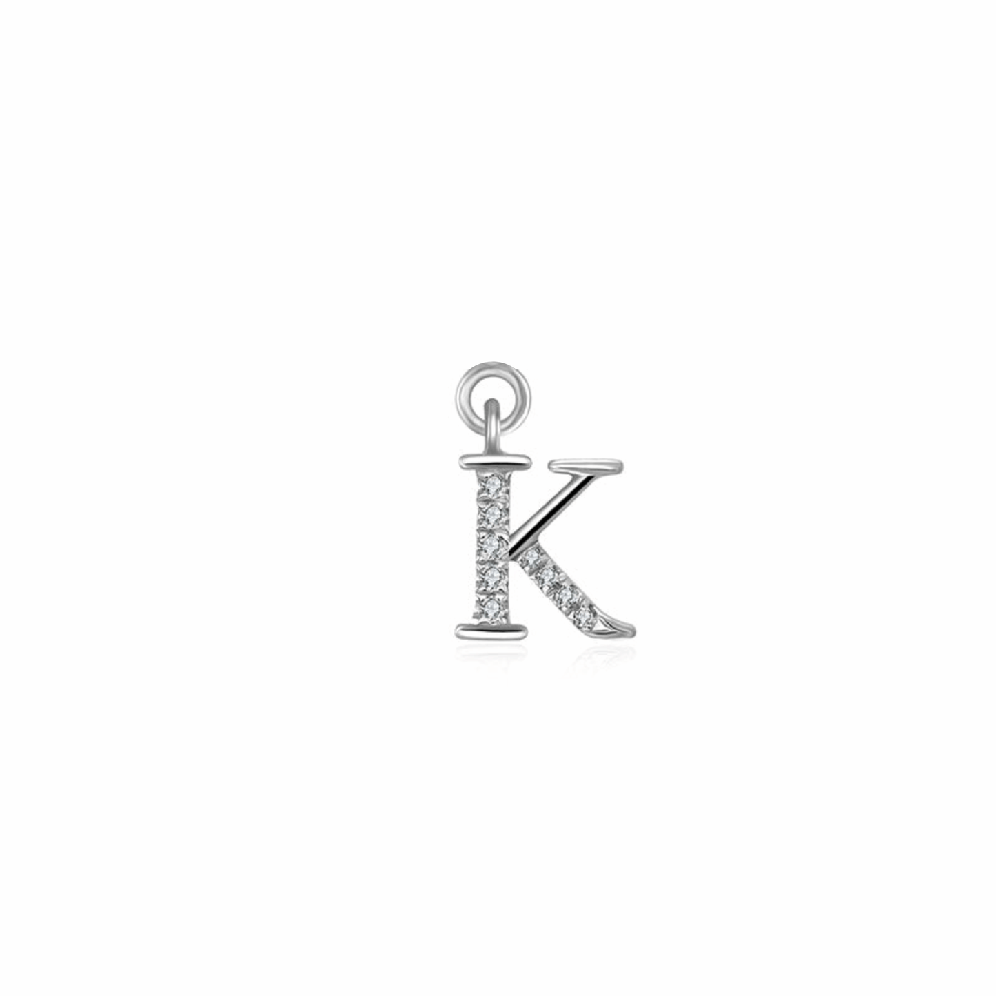 Iced Letter " K " Pendant