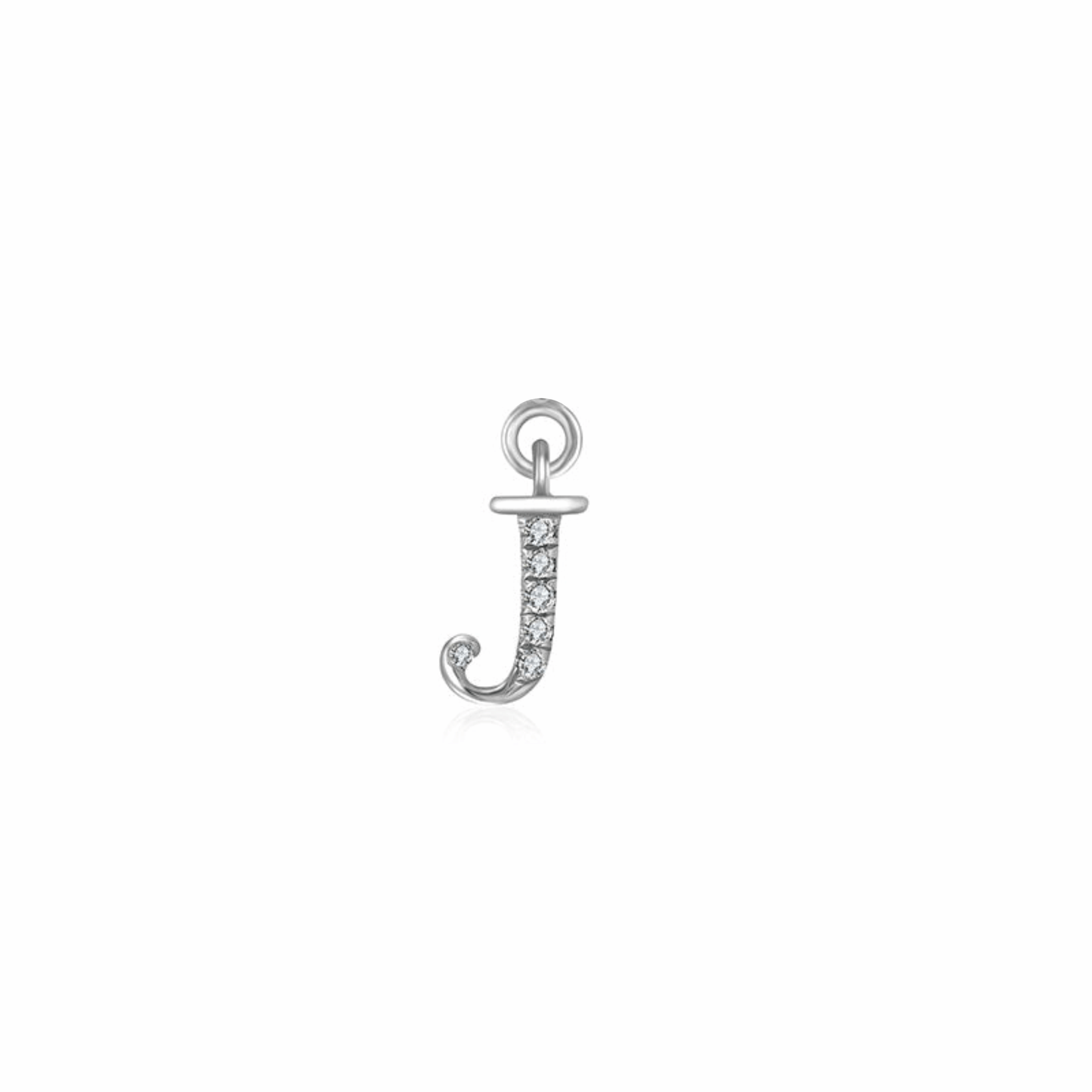 Iced Letter " J " Pendant
