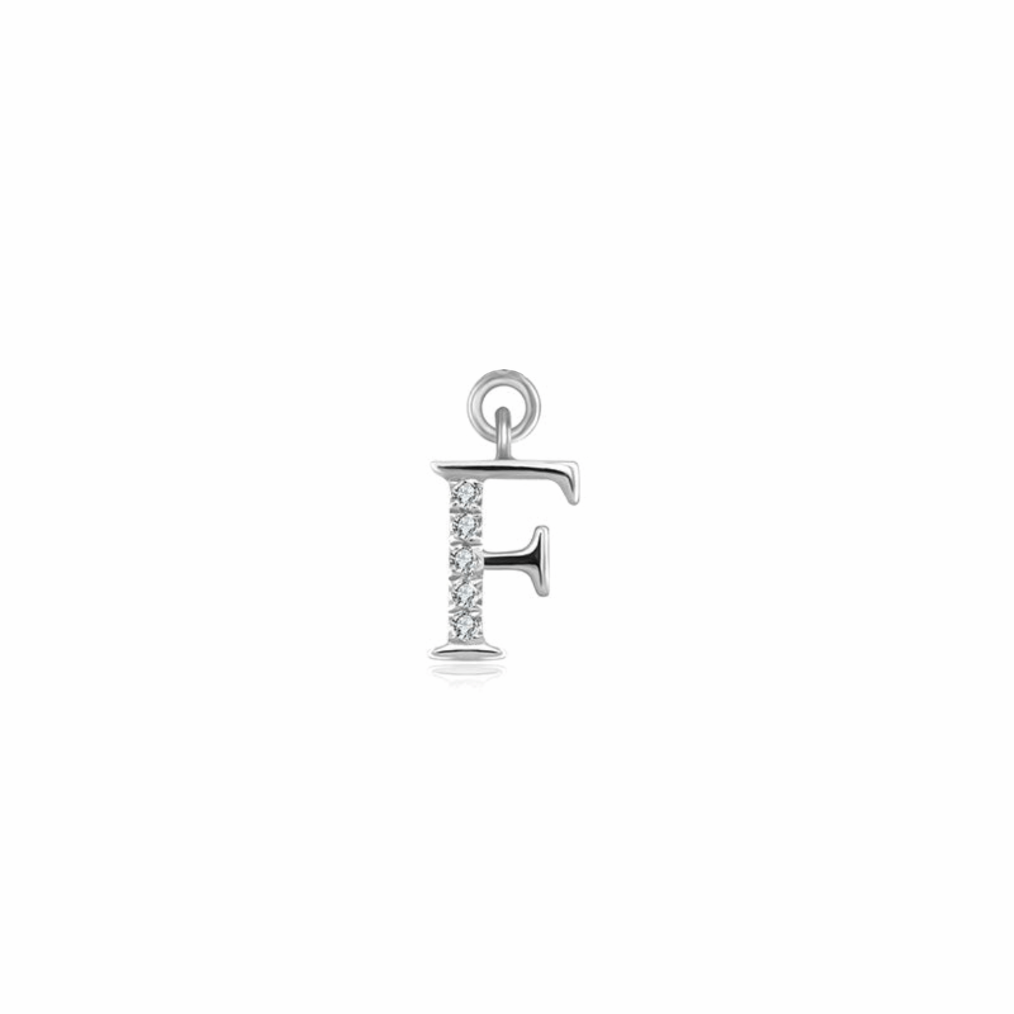 Iced Letter " F " Pendant
