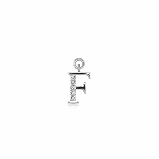 Iced Letter " F " Pendant