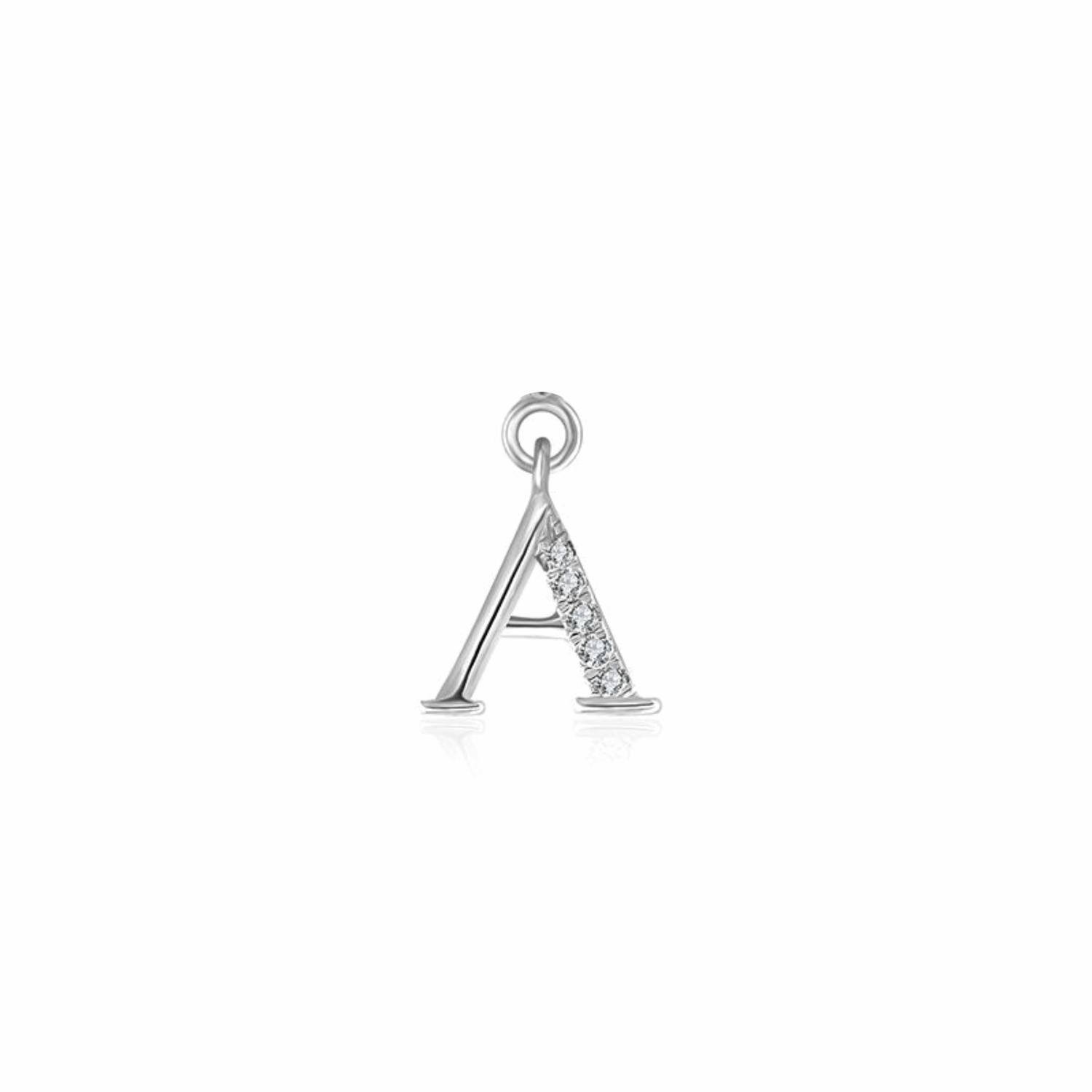 Iced Letter " A " Pendant