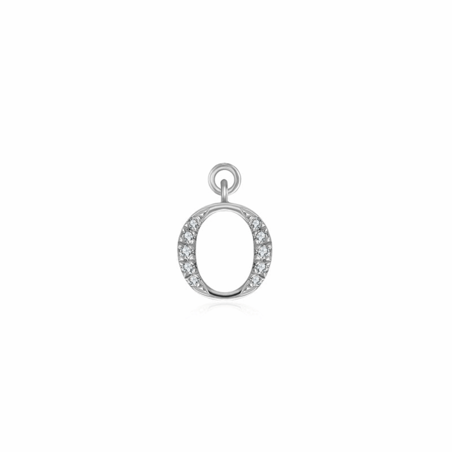 Iced Letter " O " Pendant