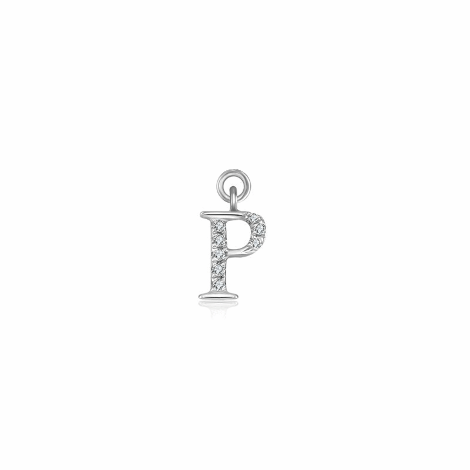 Iced Letter " P " Pendant