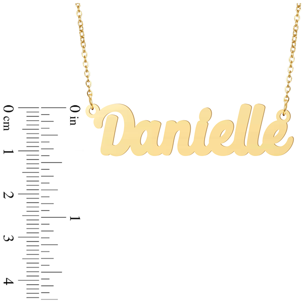 Prime & Pure 9K Yellow Gold Name Necklace Danielle