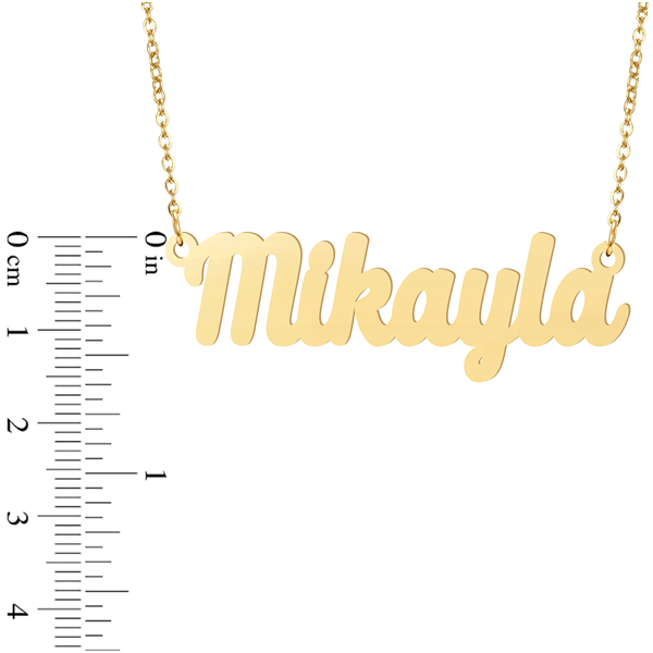 Prime & Pure 9K Yellow Gold Name Necklace Mikayla