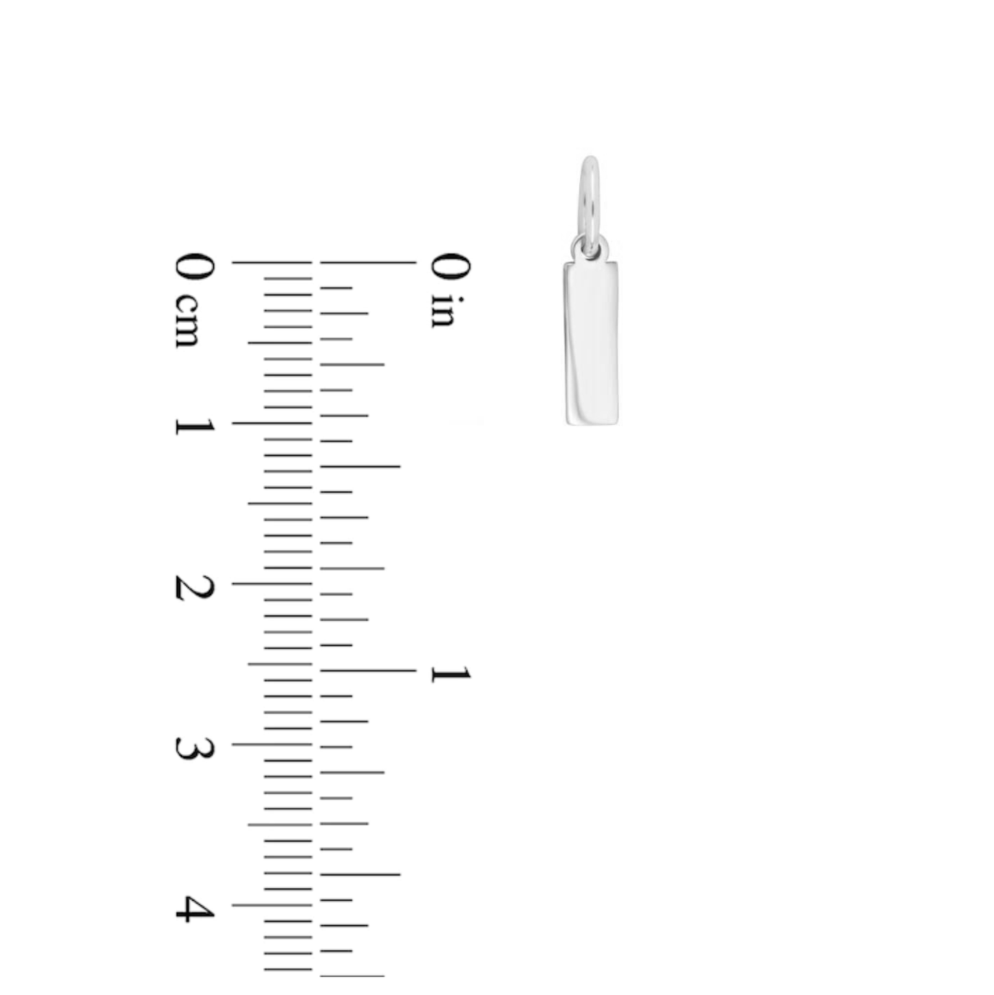 Prime & Pure Sterling Silver Initial Pendant Letter I