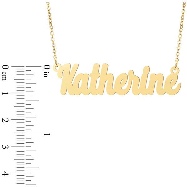 Prime & Pure 9K Yellow Gold Name Necklace Katherine