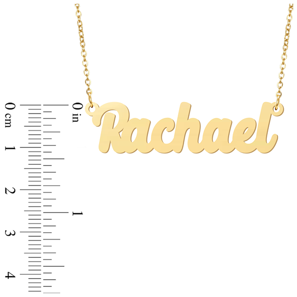 Prime & Pure 9K Yellow Gold Name Necklace Rachael