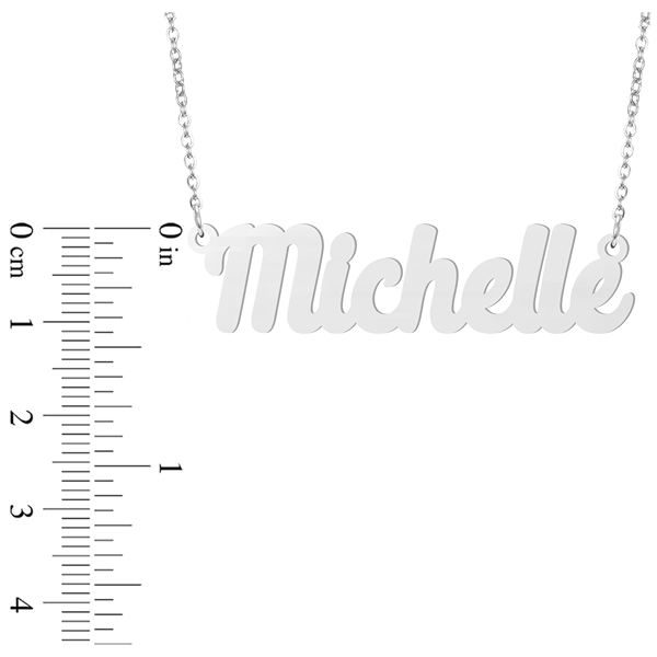 Prime & Pure Sterling Silver Name Necklace Michelle