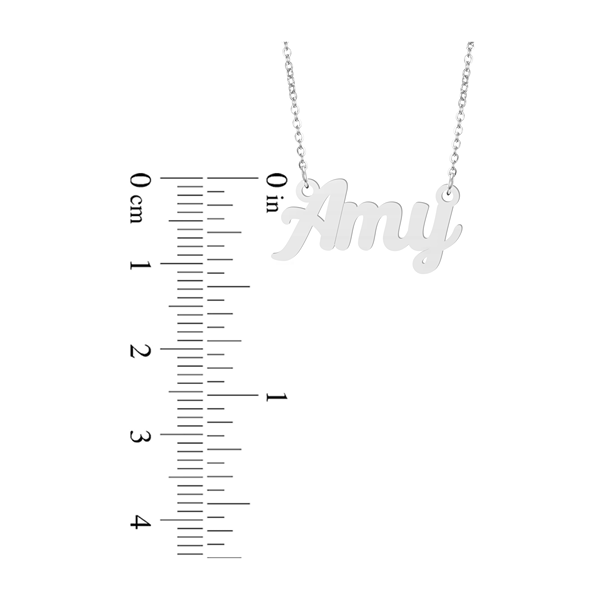 Prime & Pure Sterling Silver Name Necklace Amy