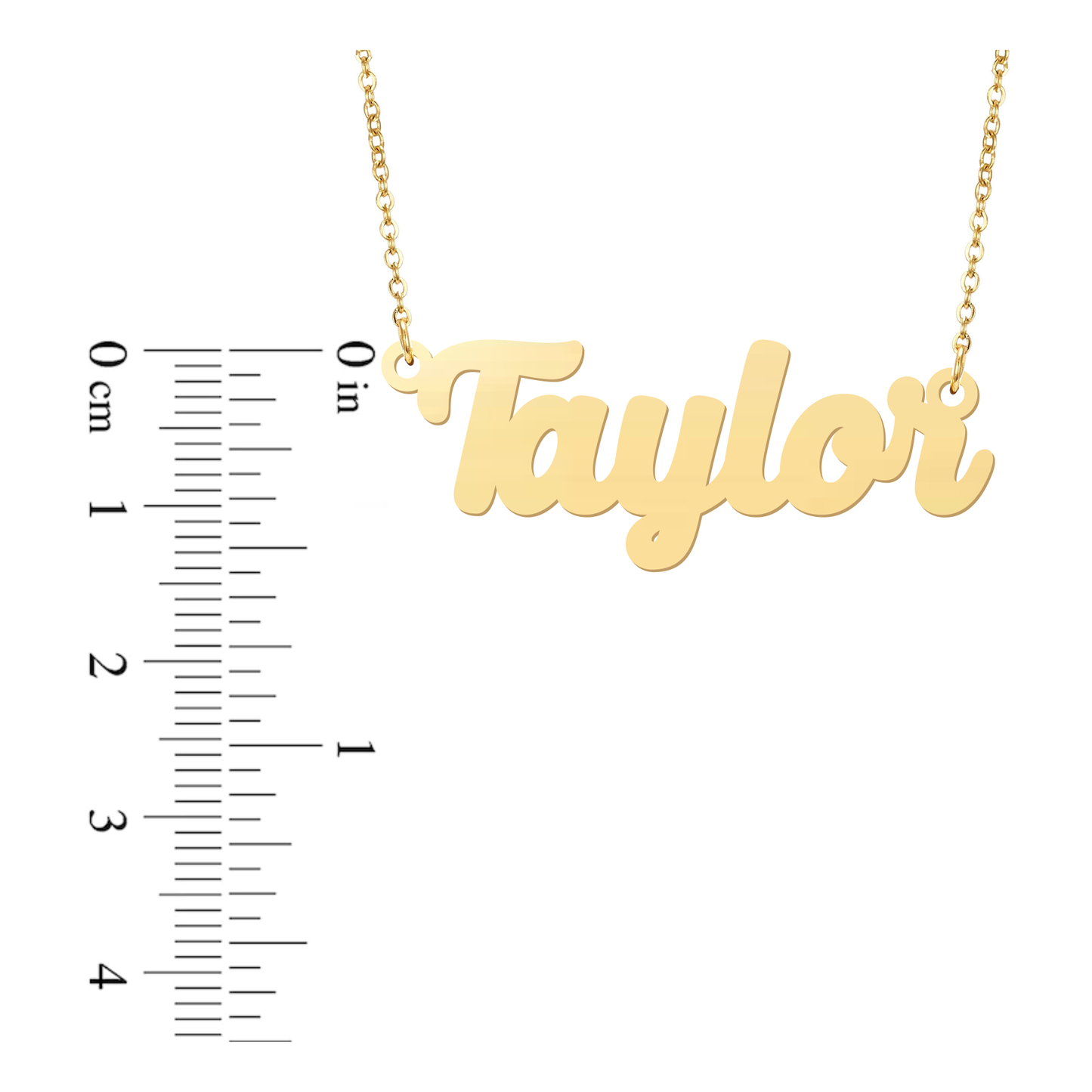 Prime & Pure 9K Yellow Gold Name Necklace Taylor