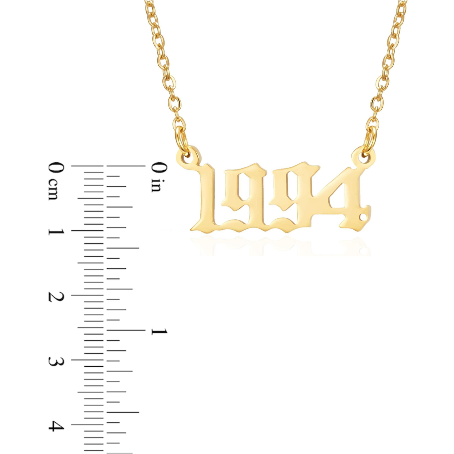 Prime & Pure 9K Yellow Gold Birthyear Necklace 1994