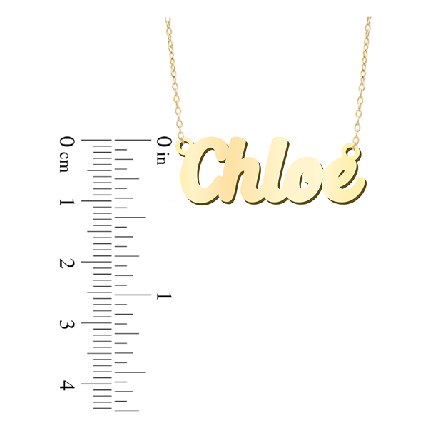 Prime & Pure 9K Yellow Gold Name Necklace Chloe
