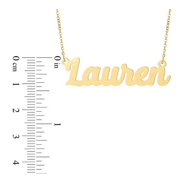 Prime & Pure 9K Yellow Gold Name Necklace Lauren