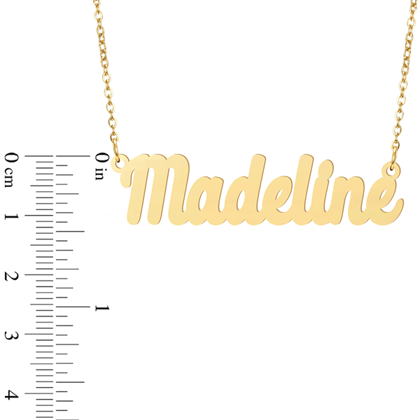 Prime & Pure 9K Yellow Gold Name Necklace Madeline