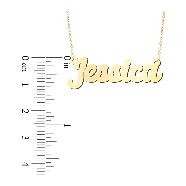 Prime & Pure 9K Yellow Gold Name Necklace Jessica