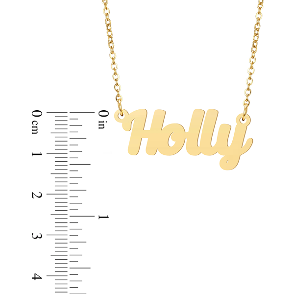 Prime & Pure 9K Yellow Gold Name Necklace Holly