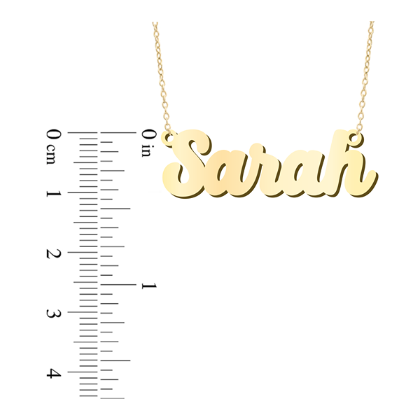 Prime & Pure 9K Yellow Gold Name Necklace Sarah