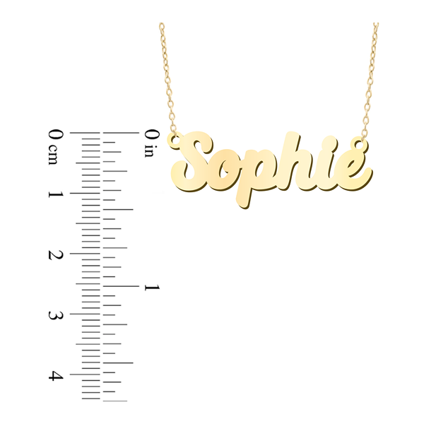 Prime & Pure 9K Yellow Gold Name Necklace Sophie