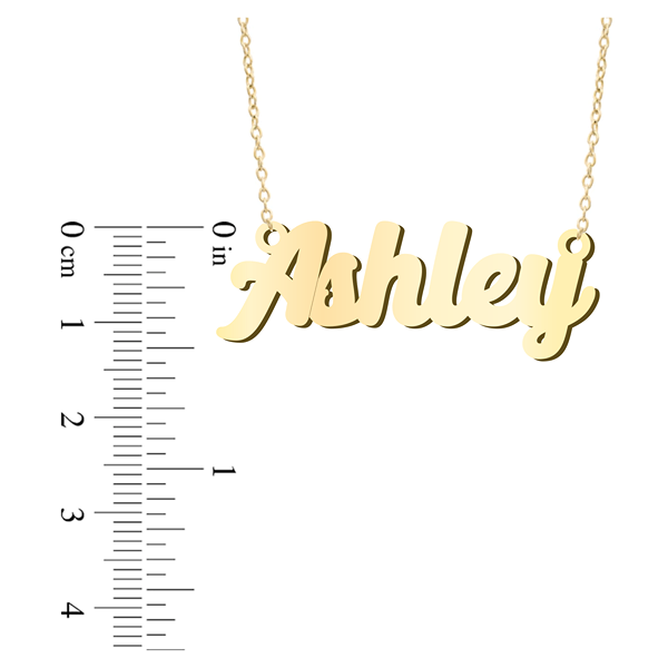 Prime & Pure 9K Yellow Gold Name Necklace Ashley