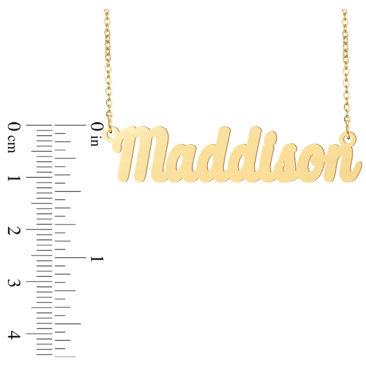 Prime & Pure 9K Yellow Gold Name Necklace Maddison