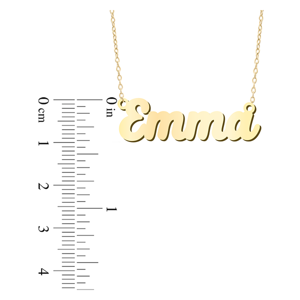 Prime & Pure 9K Yellow Gold Name Necklace Emma