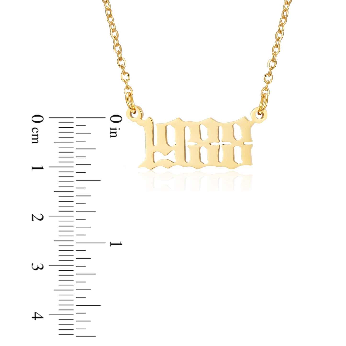 Prime & Pure 9K Yellow Gold Birthyear Necklace 1988
