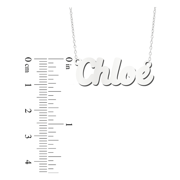 Prime & Pure Sterling Silver Name Necklace Chloe