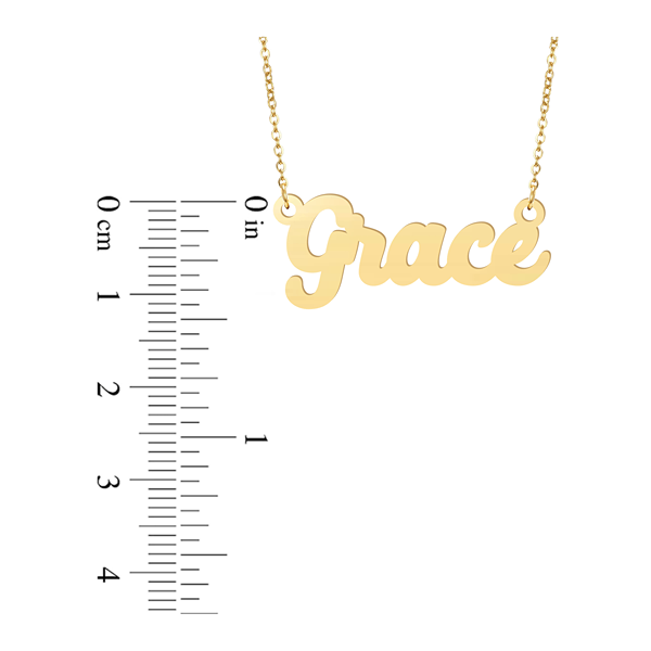Prime & Pure 9K Yellow Gold Name Necklace Grace