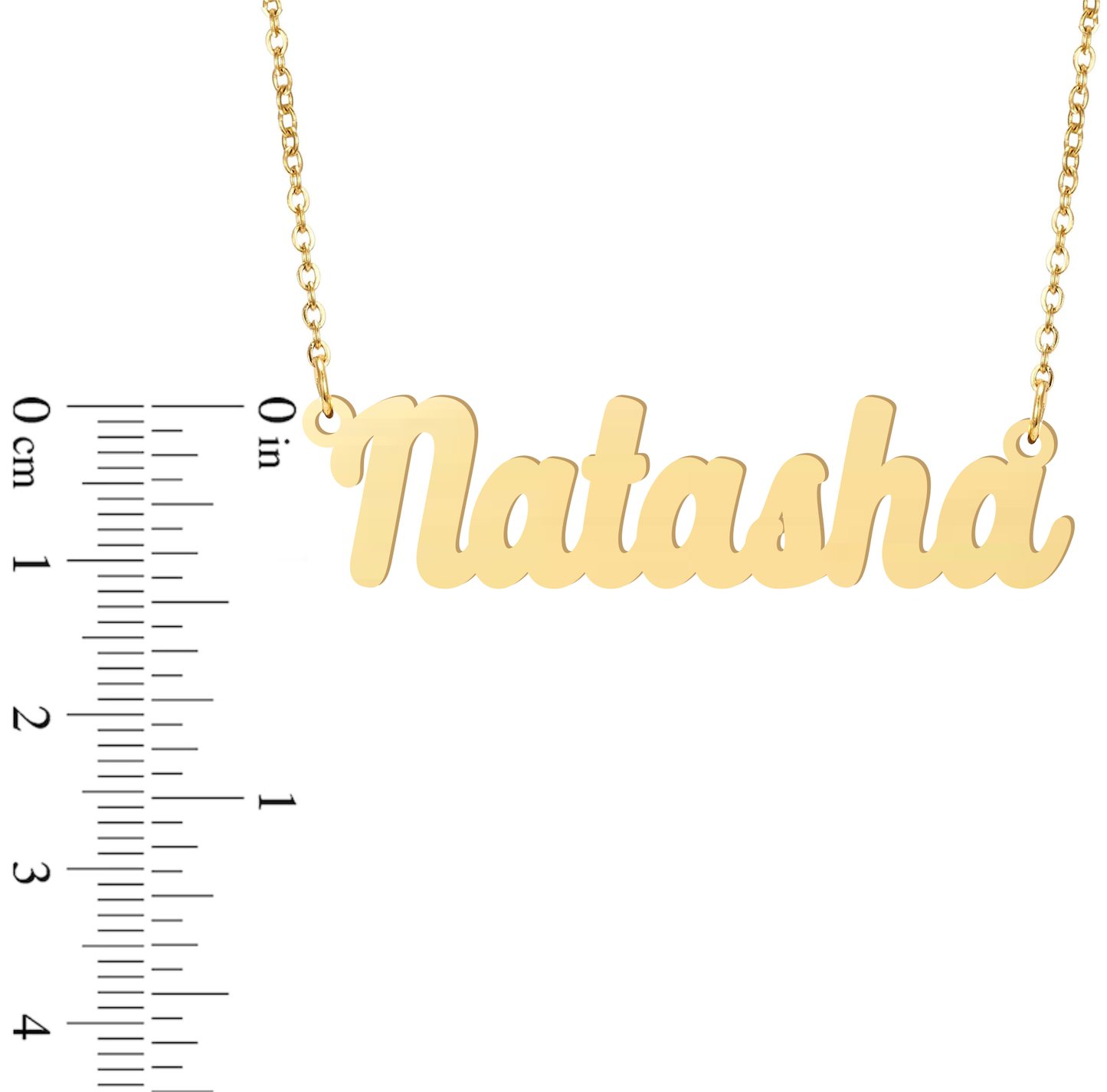 Prime & Pure 9K Yellow Gold Name Necklace Natasha
