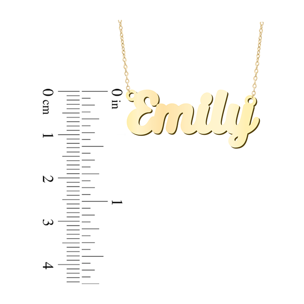 Prime & Pure 9K Yellow Gold Name Necklace Emily