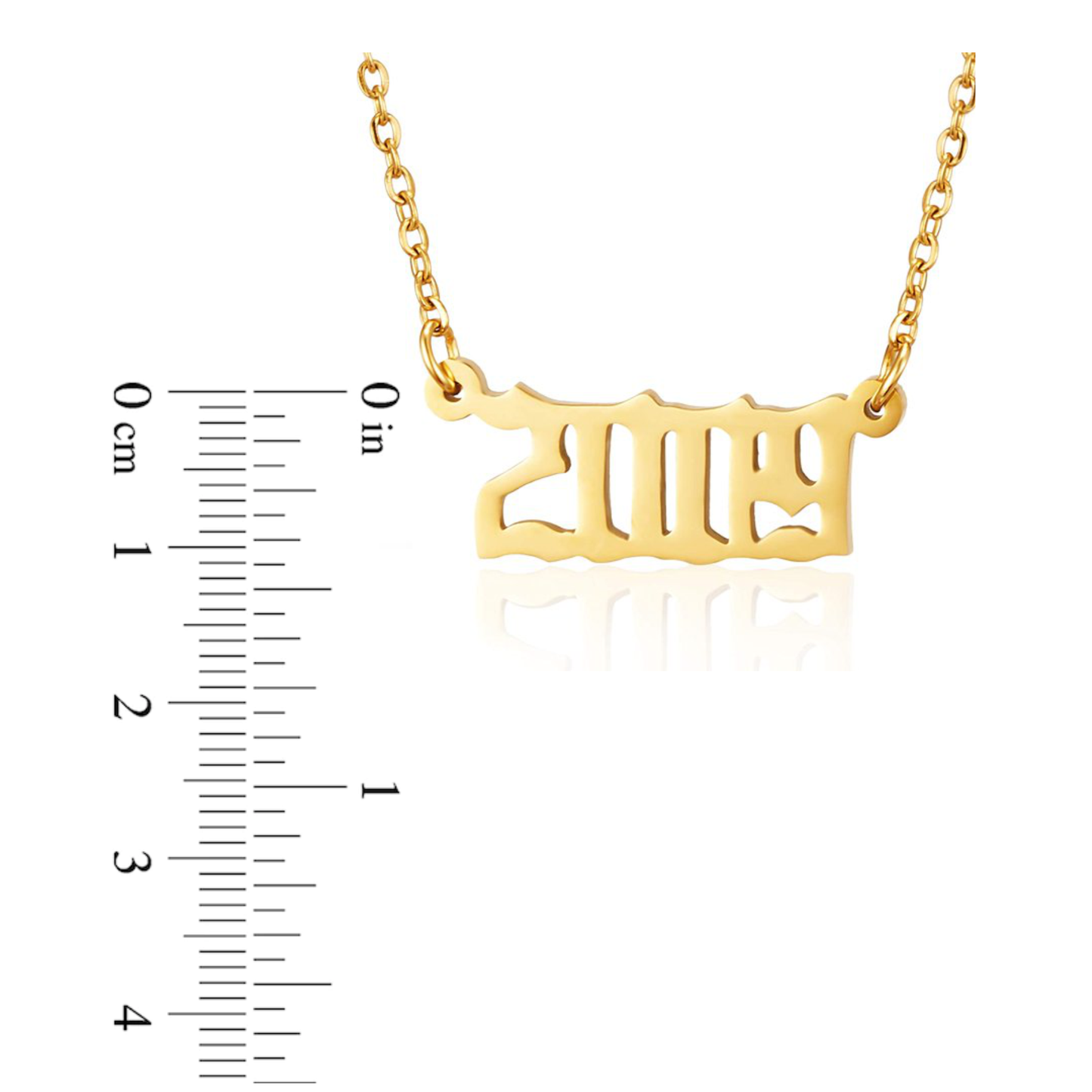 Prime & Pure 9K Yellow Gold Birthyear Necklace 2009