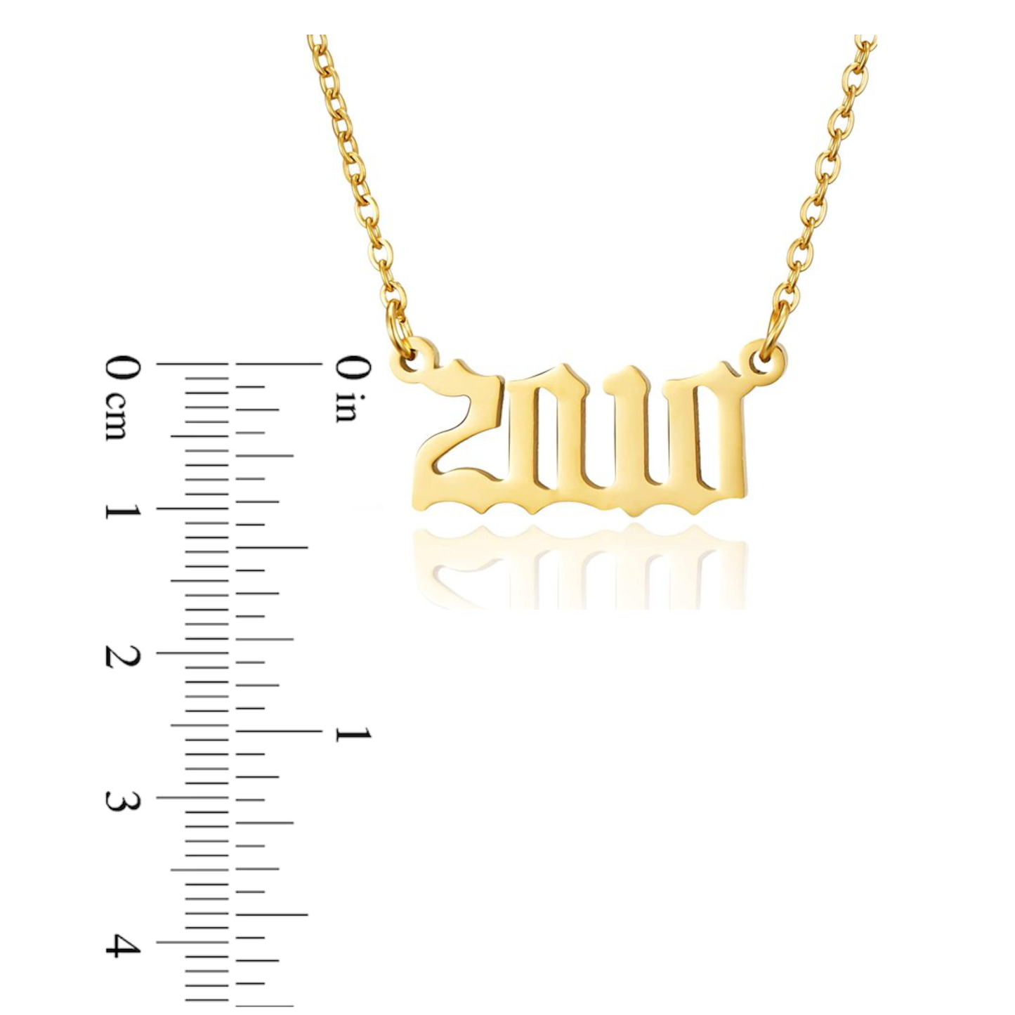Prime & Pure 9K Yellow Gold Birthyear Necklace 2010