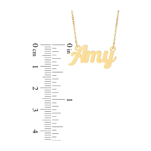 Prime & Pure 9K Yellow Gold Name Necklace Amy
