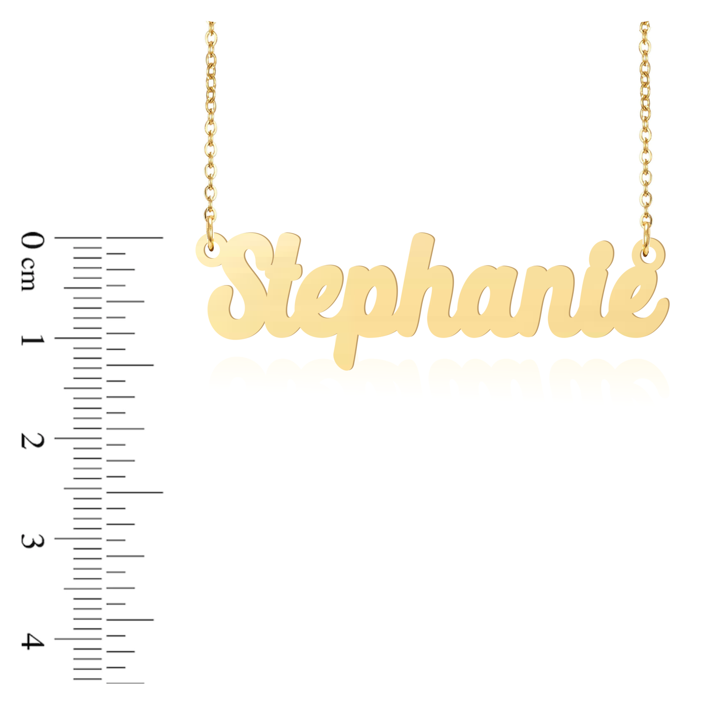 Prime & Pure 9K Yellow Gold Name Necklace Stephanie